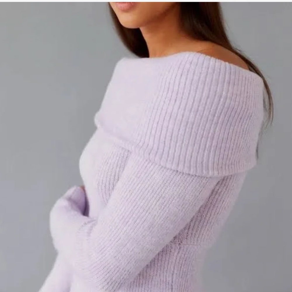 NWOT Urban Outfitters off shoulder romper size L lilac